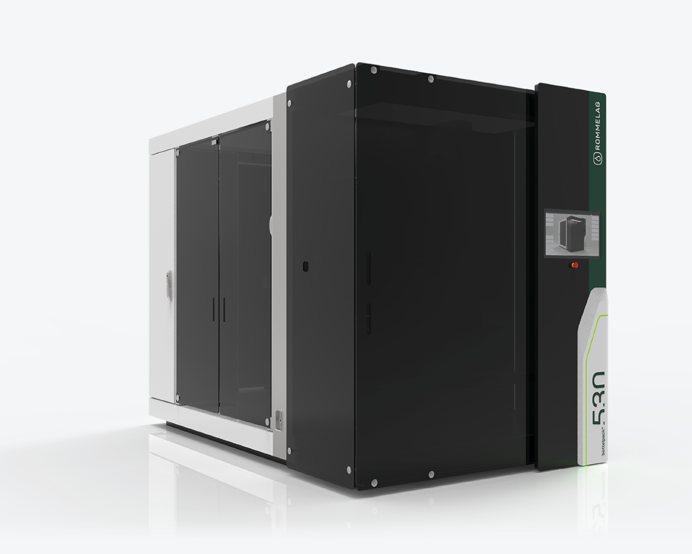 Rommelag Blow-Fill-Seal (BFS) machine for aseptic forming, filling, and sealing in sterile pharmaceutical manufacturing