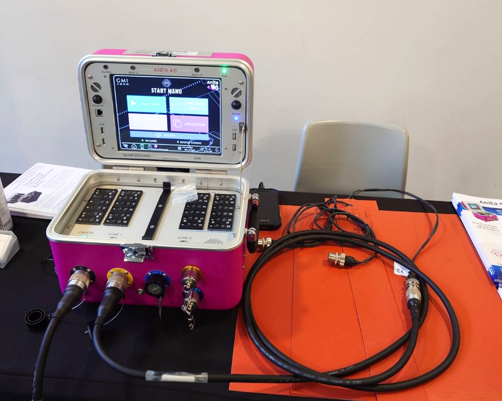 GMI Aero ANITA 4.0 composite repair inspection equipment on display